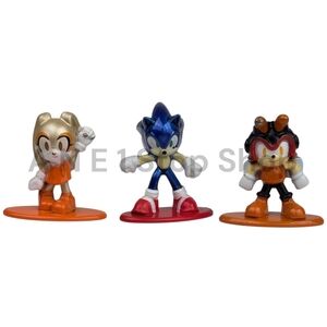 Sega Sonic the Hedgehog Cream the Rabbit, Charmy Bee & Sonic 1.5" Metalfigs